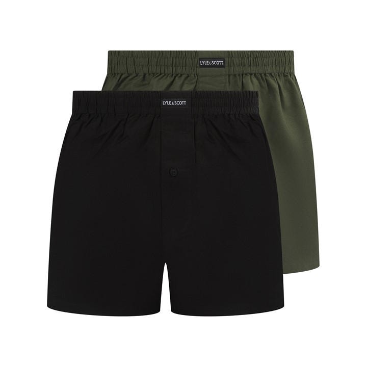 Lyle And Scott Men's Blk Climbingivy Woven Boxer - Size 2X Large - Image 2
