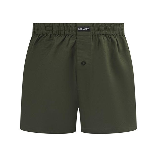 Blk/Climbingivy - Lyle and Scott - Men's Woven Boxer