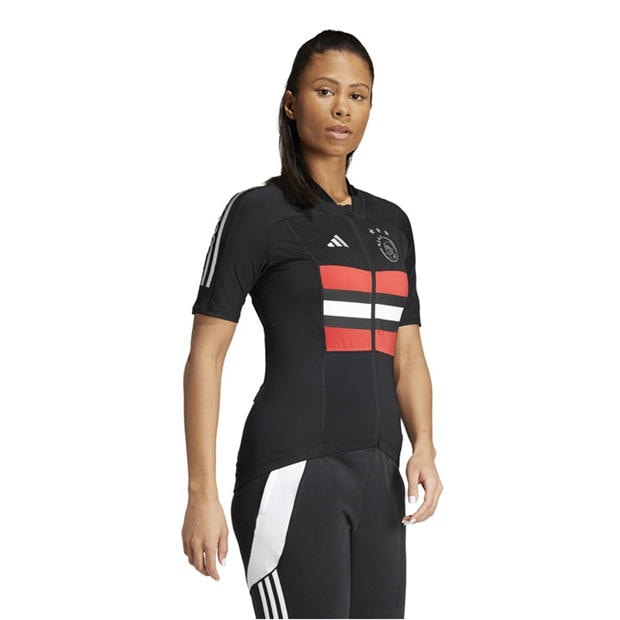 Black - adidas - Ajax Cycling Shirt Womens
