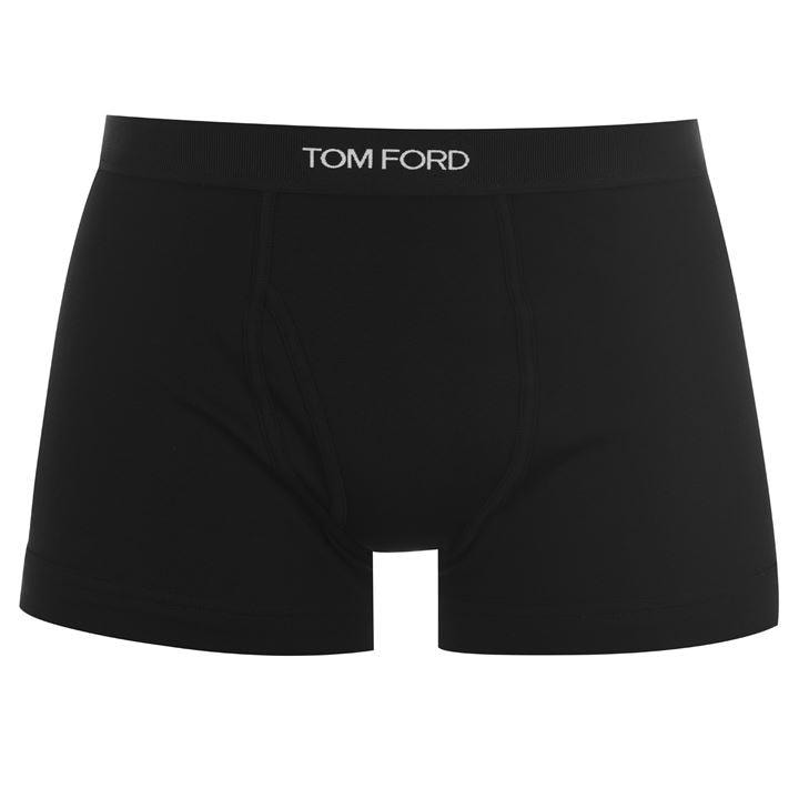 Tom Ford Men's Black Logo Cotton Boxer Briefs in Size M, Sports Direct
