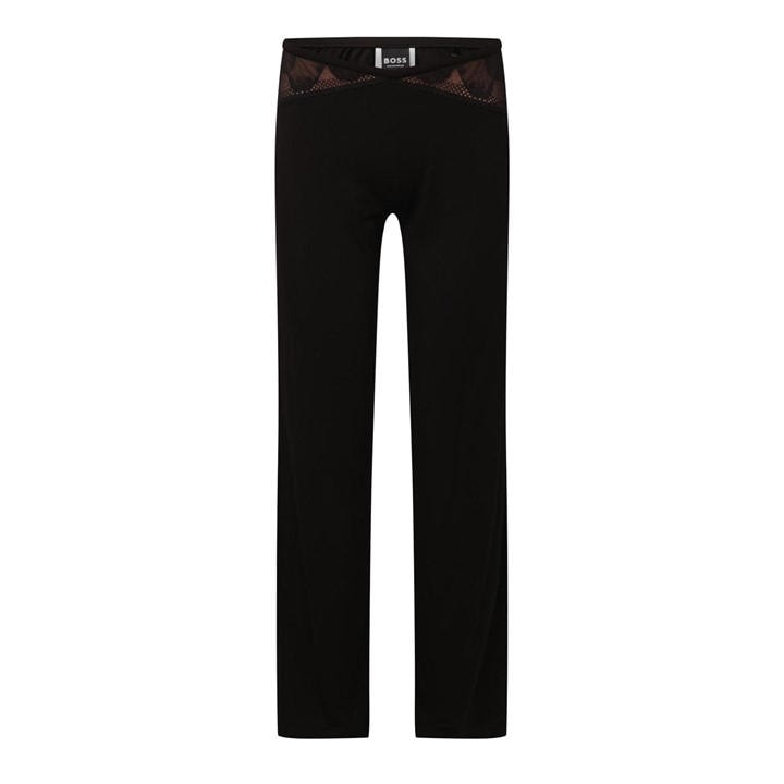 Boss Women's Black Peony Pants 10269524 01 Pyjama Trouser in Size 12, Sports Direct