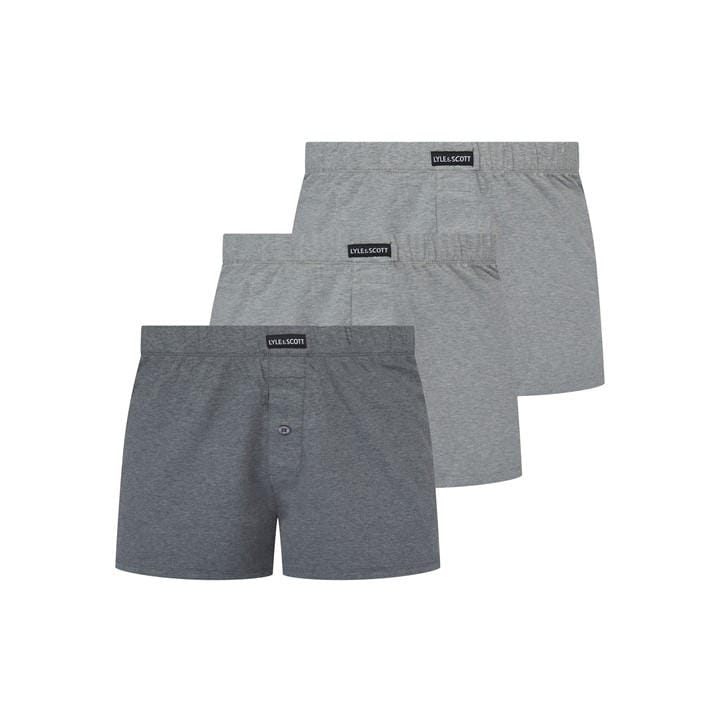 Lyle And Scott Men' Grey Woven Boxer in Size S, Sports Direct