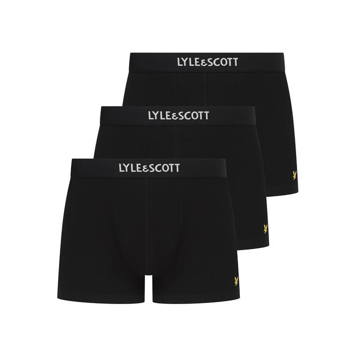 Lyle And Scott Men's Black Devon Boxers in Size XL, Sports Direct