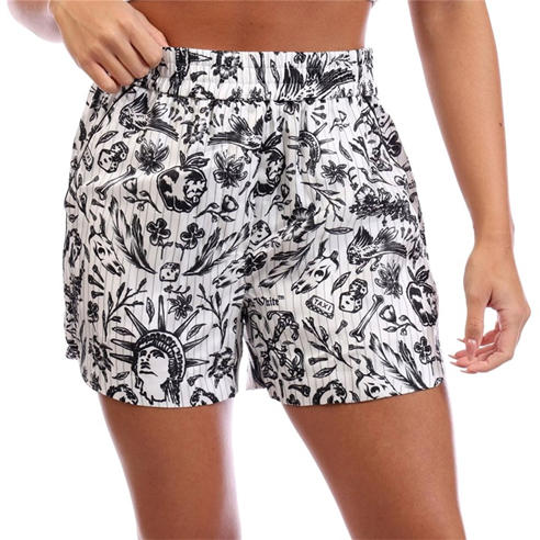 Off White - Women's Tattoo Pyjama Shorts
