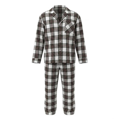 Jack Wills - Men's Cotton Long-Sleeve Top and Trousers Pyjama Set