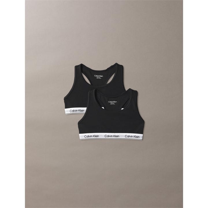 Calvin Klein Girls Black Kids' Unlined Bralette in Size 11 - 12 Years, Sports Direct