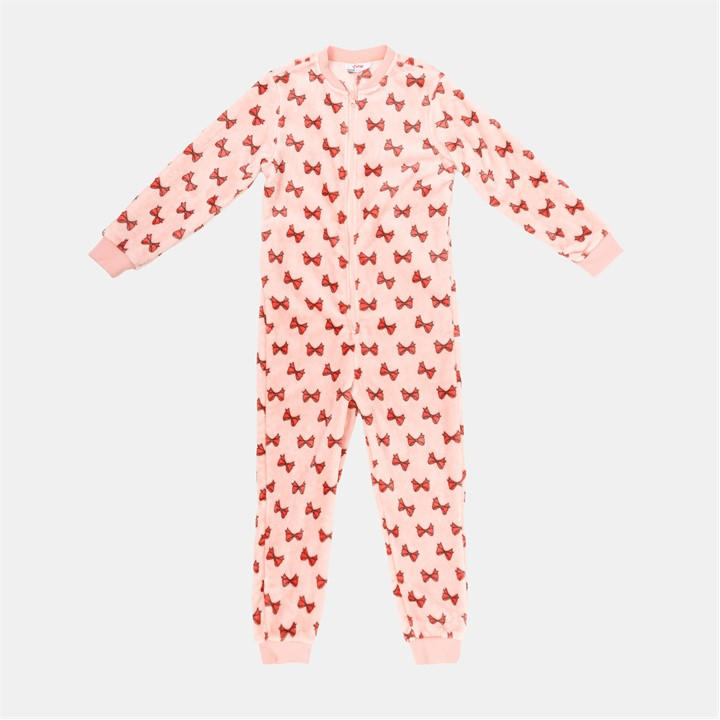 Star Girls Pink Fleece Onesie  in Size 13 - 14 Years, Sports Direct