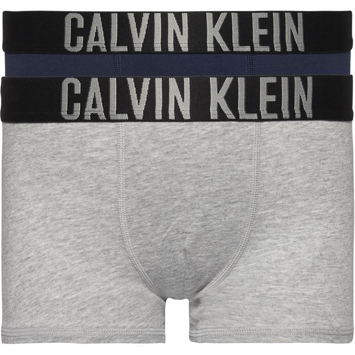 Calvin Klein Boys Grey 2 Pack Boxer Shorts in Size 7 - 8 Years, Sports Direct
