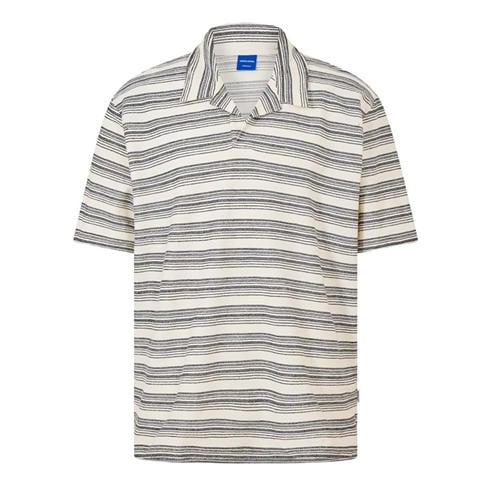 Jack and Jones - Men's Striped Resort Polo