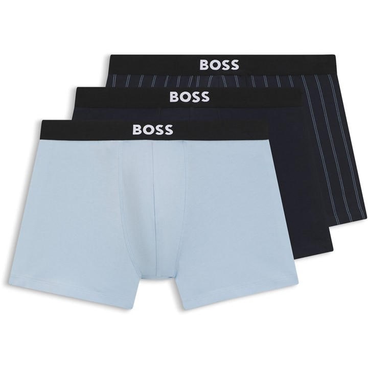 Boss Men's Blue Boxerbr3p One in Size M, Sports Direct