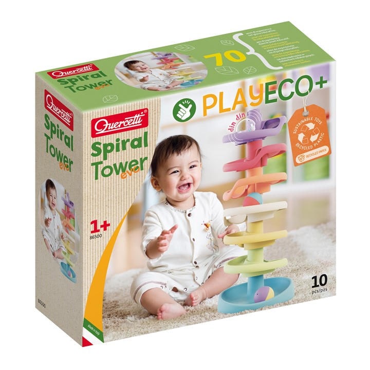 Quercetti  Kids  Play Eco+ Spiral Tower Evo, Sports Direct
