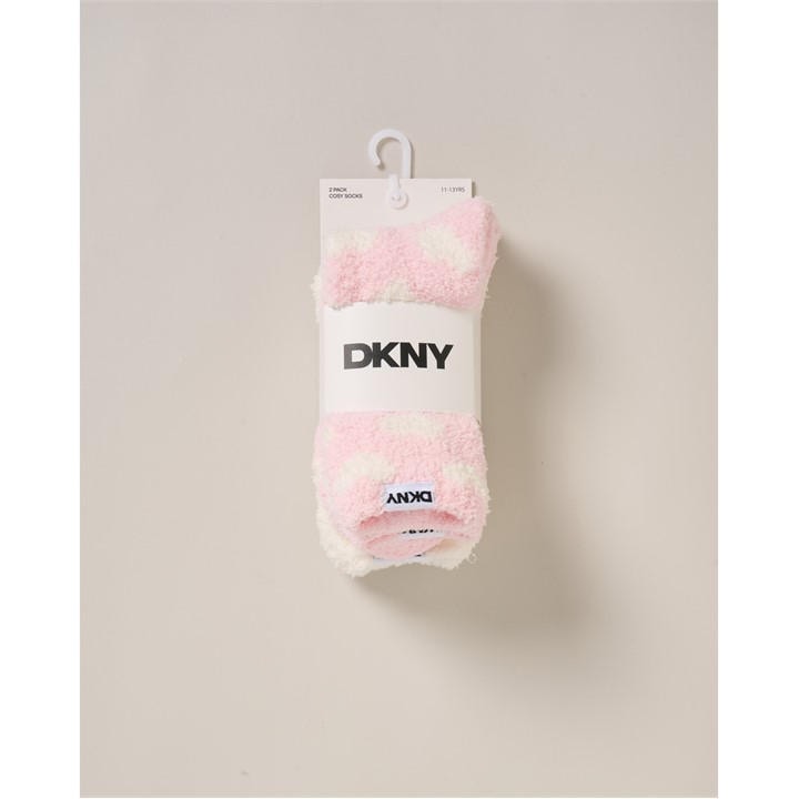 Dkny Girls Pink Kids' Crew Socks in Size 7 - 8 Years, Sports Direct