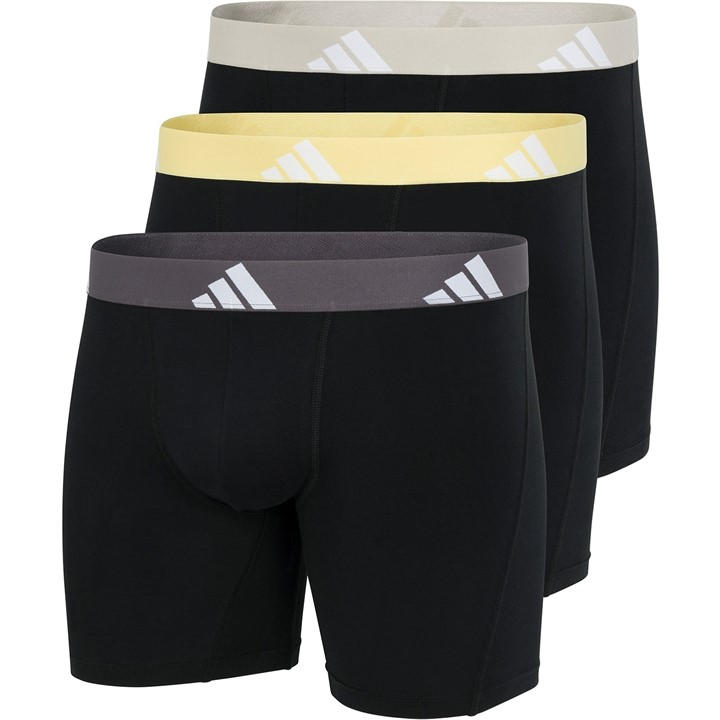 Adidas Men'  Active Flex Cotton Boxer Brief (3Pk) in Size S, Sports Direct