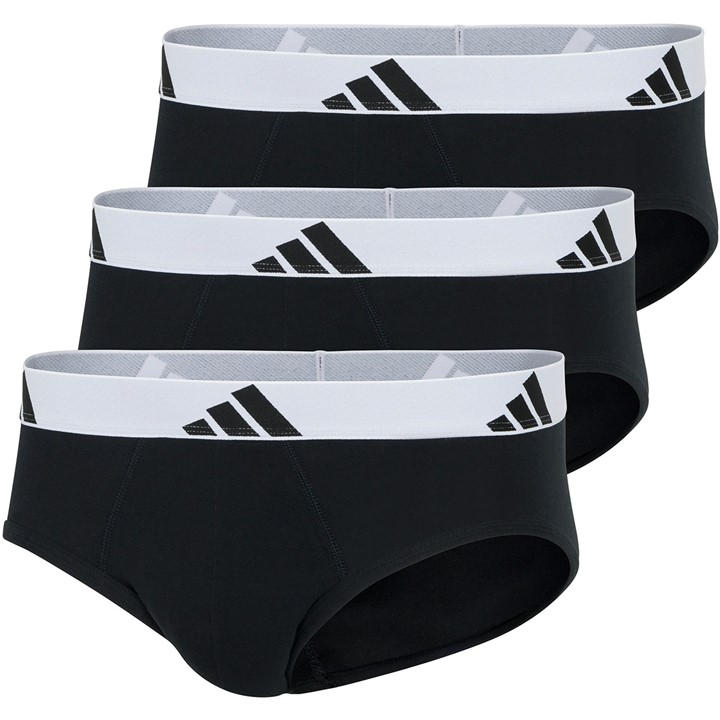Adidas Men's Black Brief 3Pk in Size M, Sports Direct