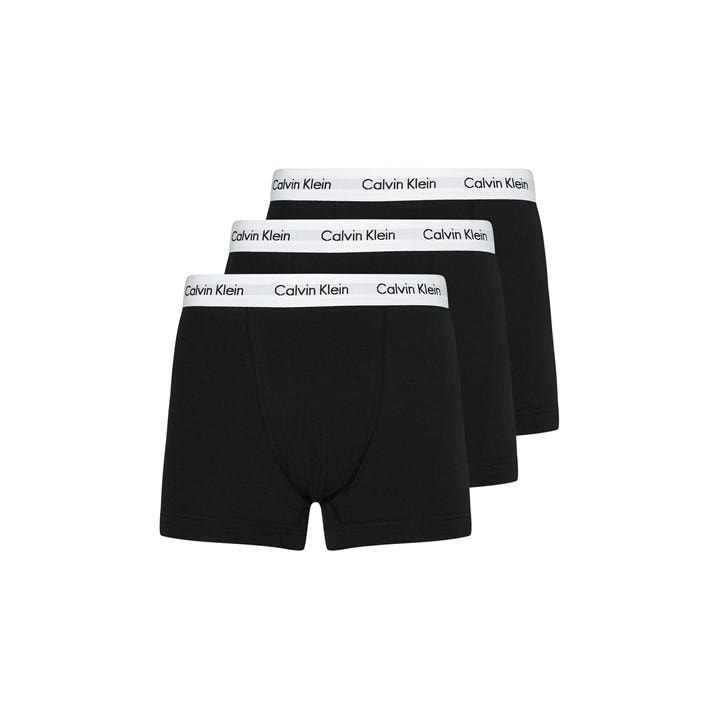 Calvin Klein Men's Black Cotton Stretch Boxer Shorts - Extra Large