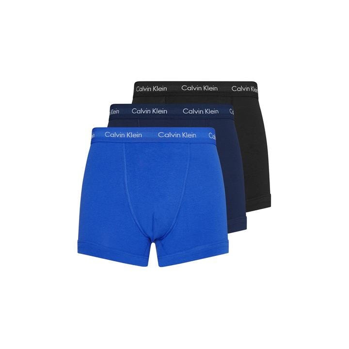 Calvin Klein Men's Blue Cotton Stretch Boxer Shorts - Extra Large