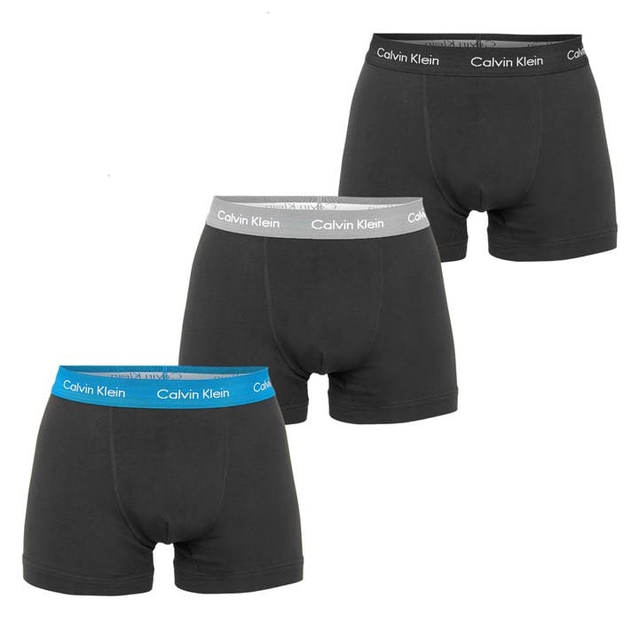 Calvin Klein Men' Black 3-Pack Cotton Stretch Boxer Shorts in Size S, Sports Direct