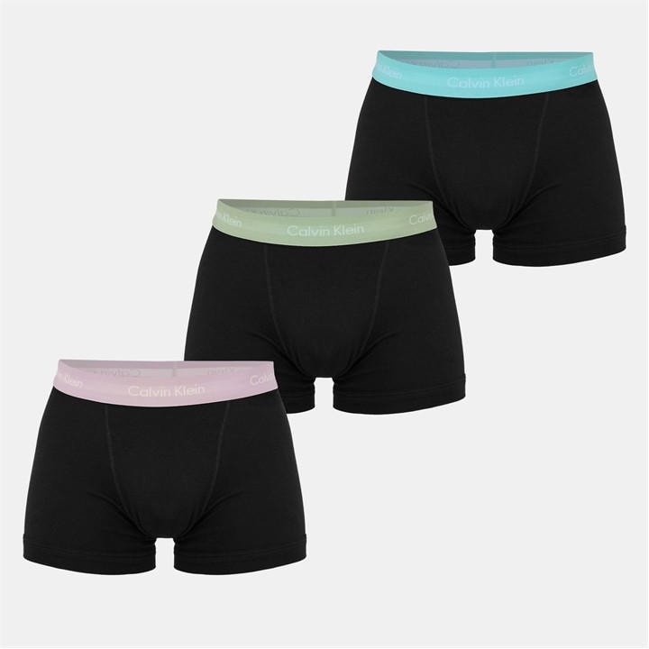 Calvin Klein Men's Black 3-Pack Cotton Stretch Boxer Shorts in Size L, Sports Direct