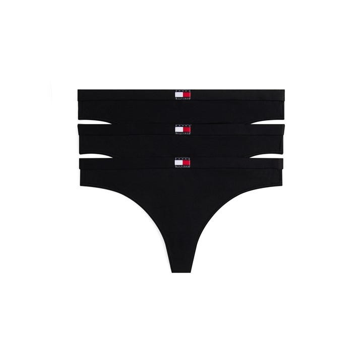 Tommy Hilfiger Women's Black Thongs in Size 16, Sports Direct