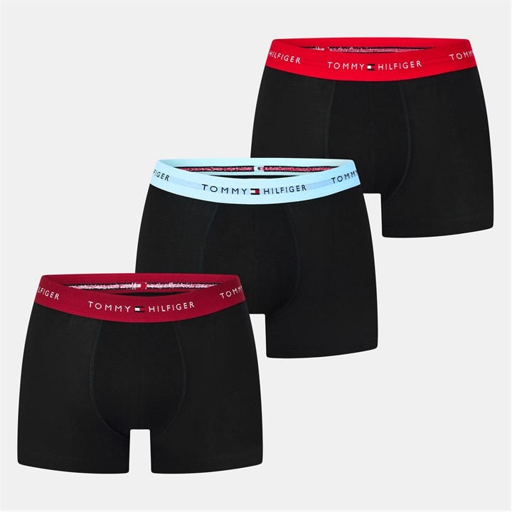 Sports Direct Tommy Hilfiger 3-Pack Logo Waistband Trunks | Massive selection of Sports + Interest FREE credit.
