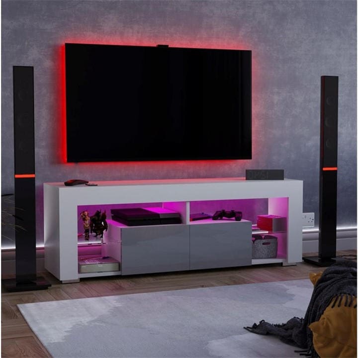Lassic   Vida Designs Luna 2 Drawer Led Tv Unit, Sports Direct