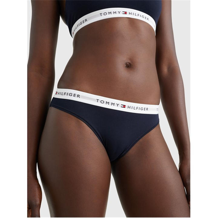 Tommy Hilfiger Women's Blue Bikini Briefs in Size 8, Sports Direct