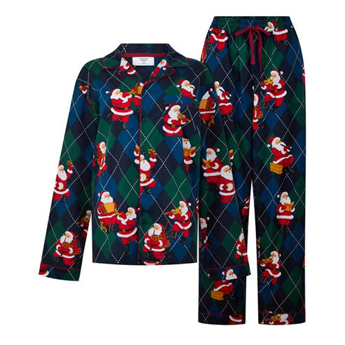 CHELSEA PEERS - Men's Shirt and Trousers Cotton Pyjama Set