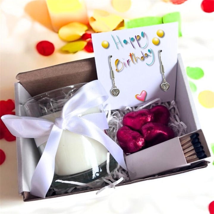 hearts  Women's  Happy Birthday Party Earrings Gift Hamper 3555, Football by Aye Do Gifts, Sports Direct