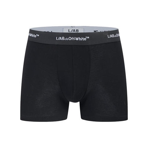 L AB OFF WHITE - Men's 3" No-Fly Cotton Boxer Brief