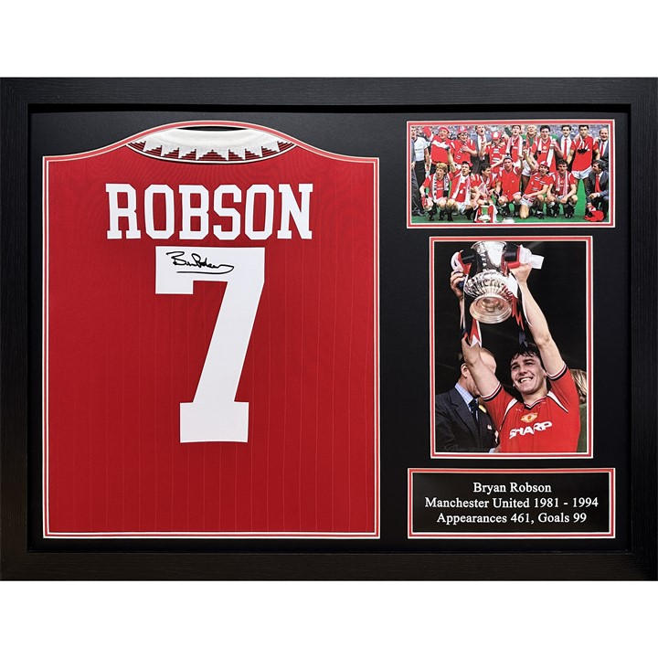 Manchester United    Bryan Robson Signed  Shirt, Football by AllStarSignings Ltd, Sports Direct