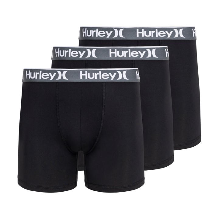 Hurley Men' Black 3Pk Boxer in Size S, Sports Direct