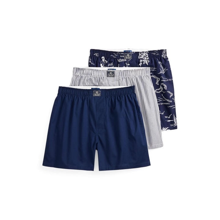 Polo Ralph Lauren Men's Blue 3 Pack Open Boxer Shorts in Size XL, Sports Direct