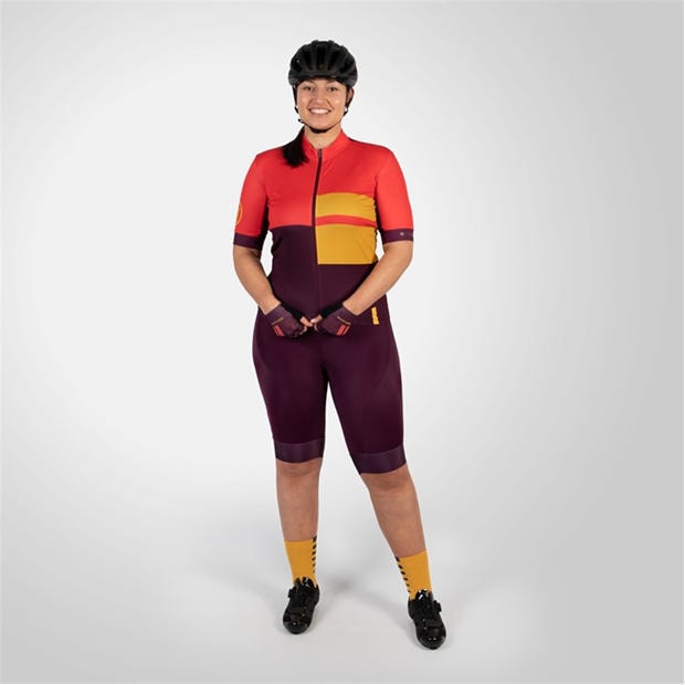 Pomegranate - Endura - FS260 Print Short Sleeve Jersey Ladies
