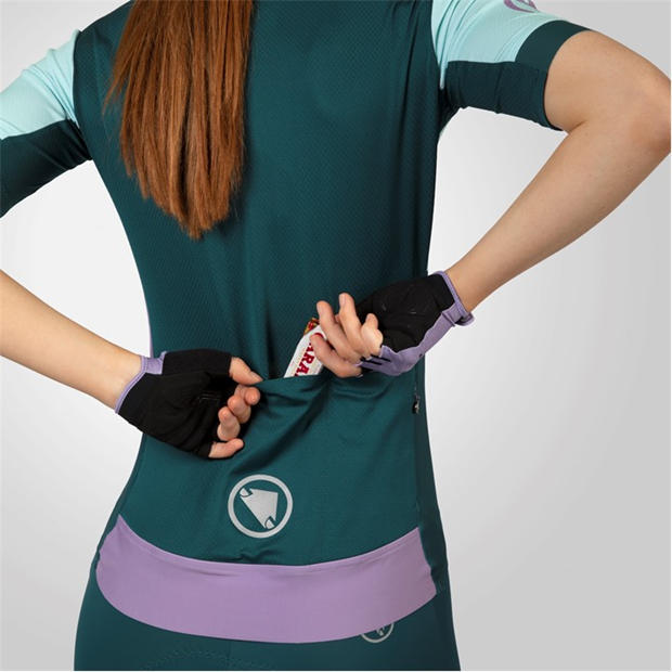 Violet - Endura - FS260 Print Short Sleeve Jersey Ladies