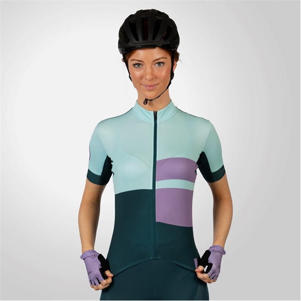 Violet - Endura - FS260 Print Short Sleeve Jersey Ladies