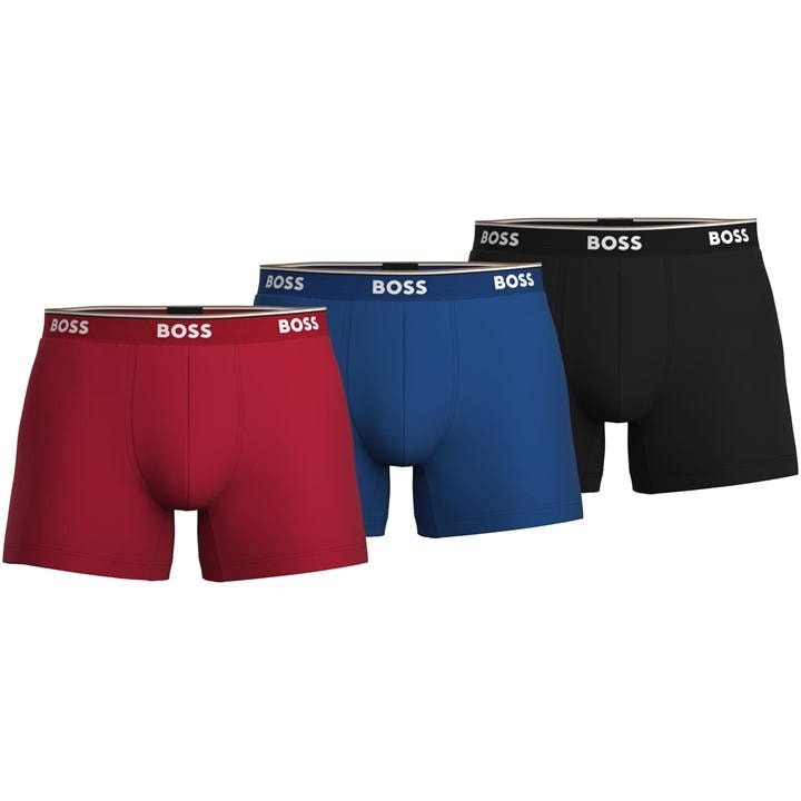 Boss Men's  Bodywear 3 Pack Boxer Briefs With Logo Detail in Size XL, Sports Direct