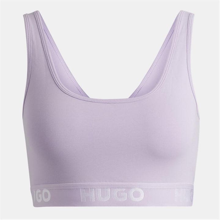 Hugo Women's Purple Sporty Logo Bralette in Size 14, Sports Direct