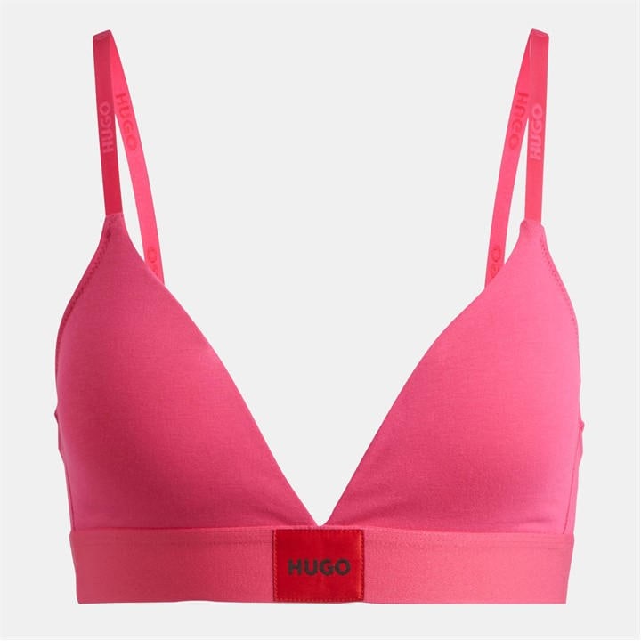 Hugo Women's Pink Boss Triangle Bra in Size 16, Sports Direct