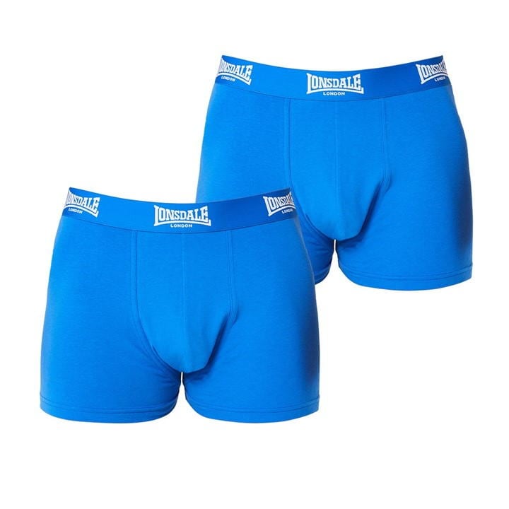 Lonsdale Men's Blue Trunk Shorts 2 Pack in Size M, Sports Direct