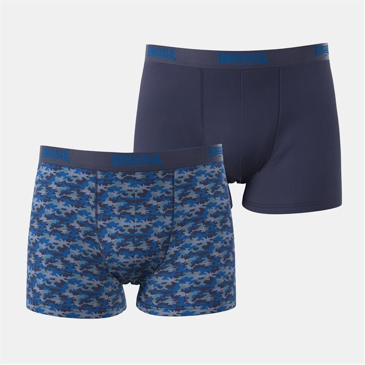 Lonsdale Men's Blue Trunk Shorts 2 Pack in Size M, Sports Direct