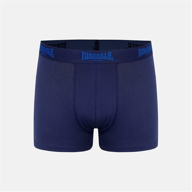 Blue / Camo - Lonsdale - Lonsdale Trunk Shorts 2 Pack Mens
