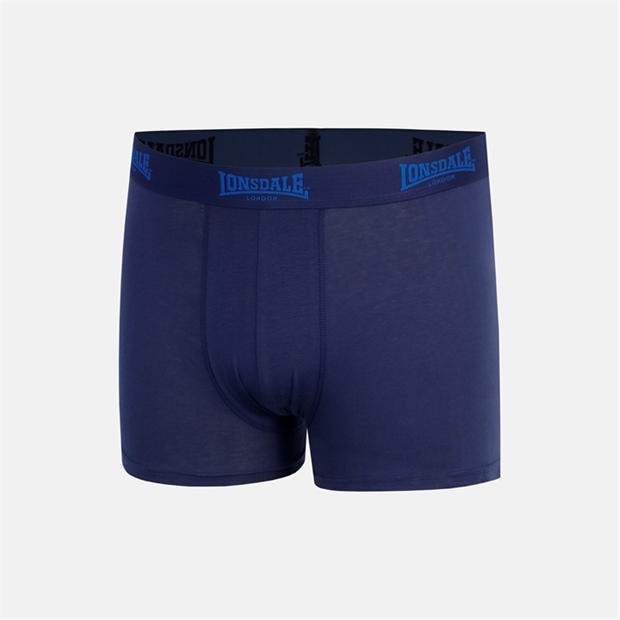 Blue / Camo - Lonsdale - Lonsdale Trunk Shorts 2 Pack Mens