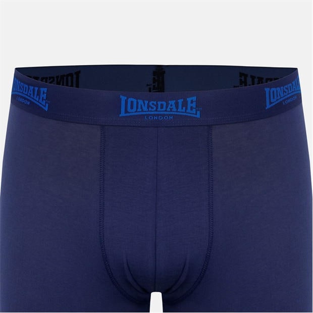 Blue / Camo - Lonsdale - Lonsdale Trunk Shorts 2 Pack Mens