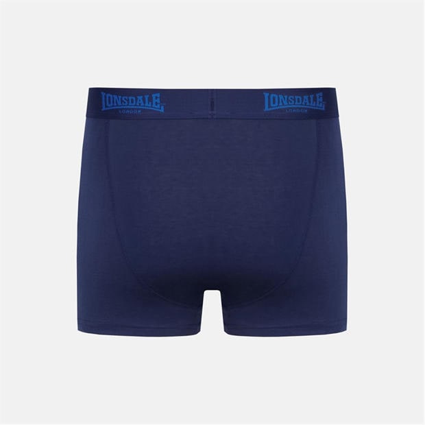 Blue / Camo - Lonsdale - 2 Pack Boxer Shorts Mens