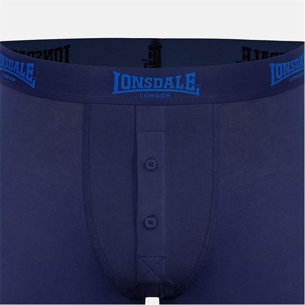 Blue / Camo - Lonsdale - 2 Pack Boxer Shorts Mens