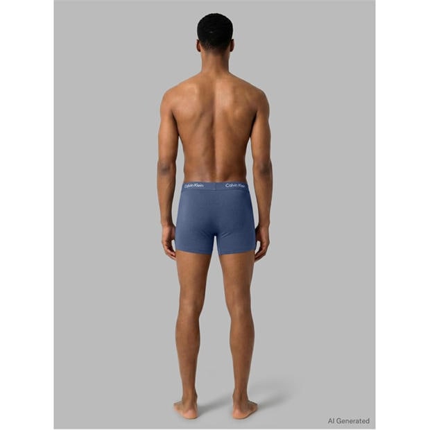 Blu/Grn/Gry - Calvin Klein - CalvinKlein 3 Pack Boxer Briefs