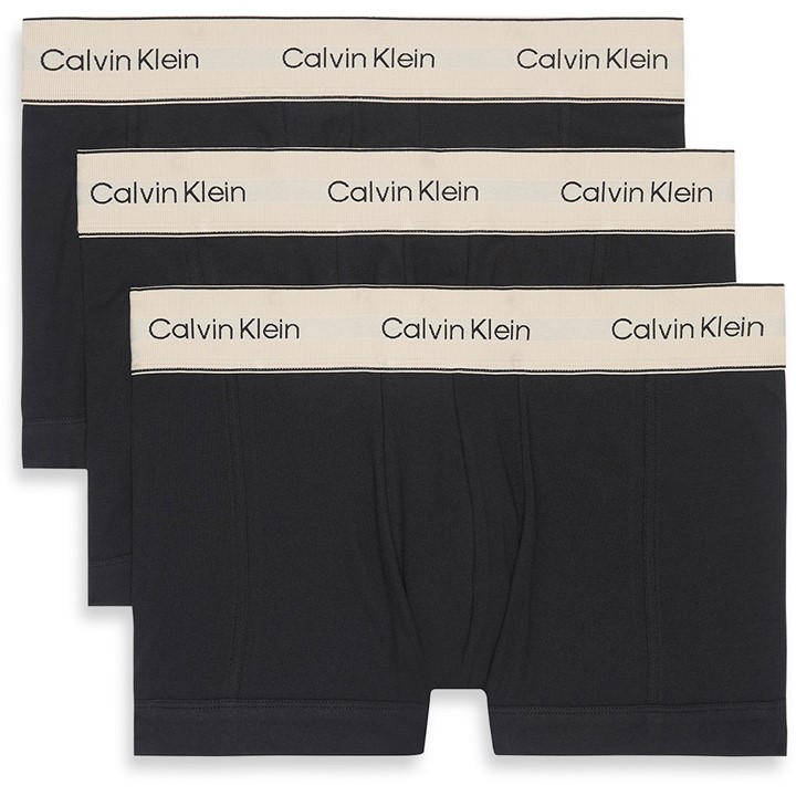 Calvin Klein Men's Black Elastic Waistband Trunks in Size XL, Sports Direct