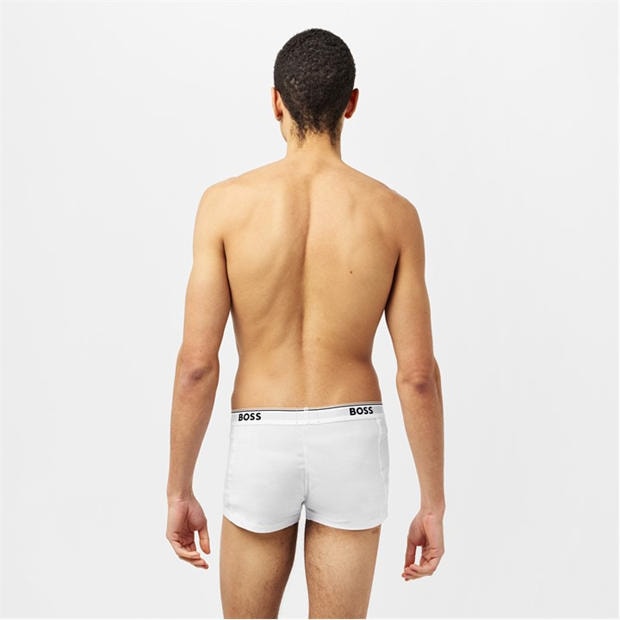 White 100 - Boss - Mens BOSS Bodywear 3-Pack Boxer Shorts with Logo Detail