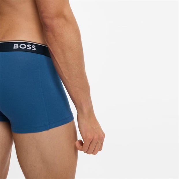 Open Blue - Boss - Mens BOSS Bodywear 3-Pack Boxer Shorts with Logo Detail