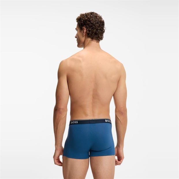 Open Blue - Boss - Mens BOSS Bodywear 3-Pack Boxer Shorts with Logo Detail